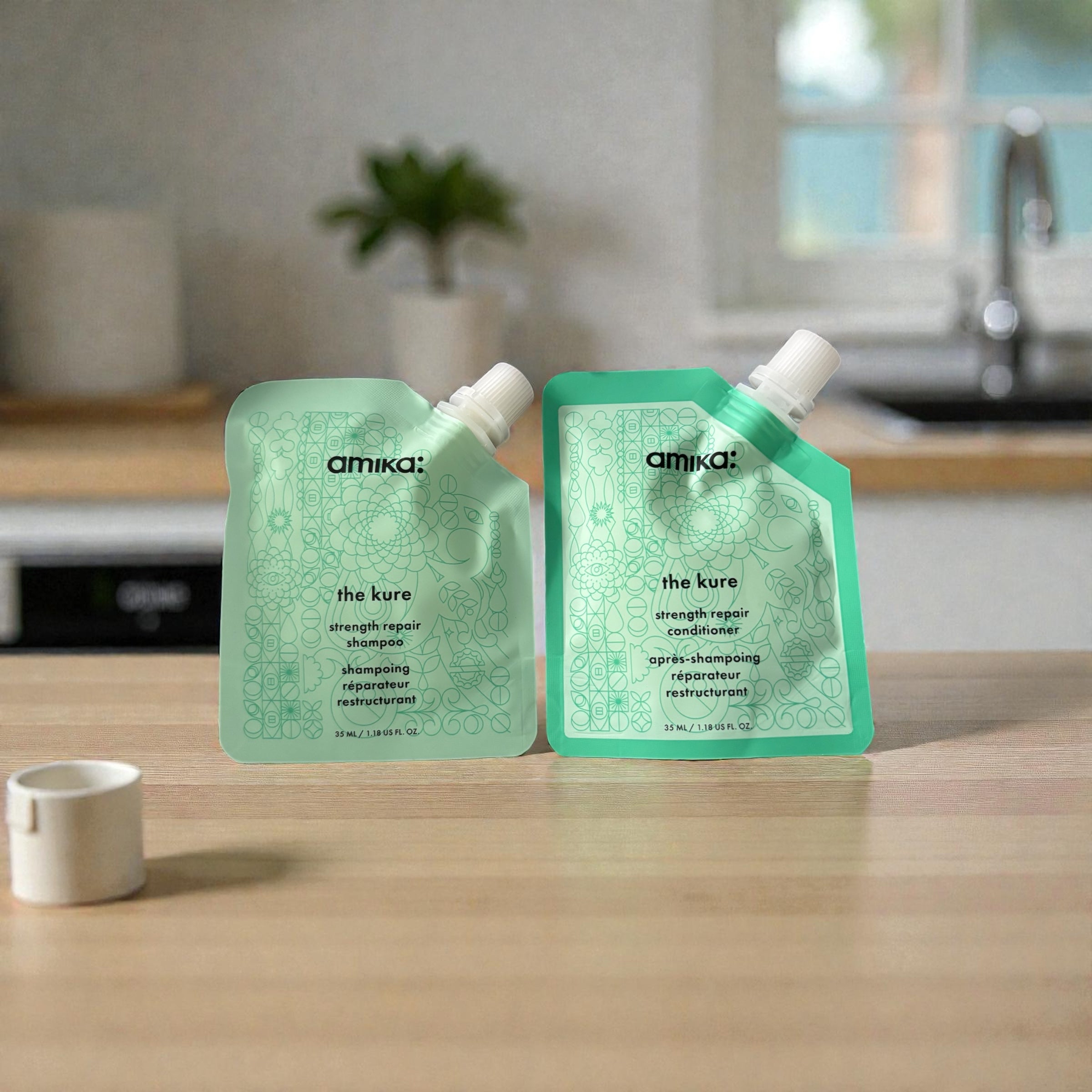 Amika The Kure Shampoo & Conditioner 35ml each